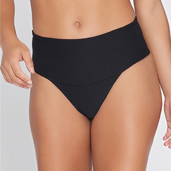 L*SPACE Eco Chic Repreve Jess Bikini Black XS - Picture 1 of 6